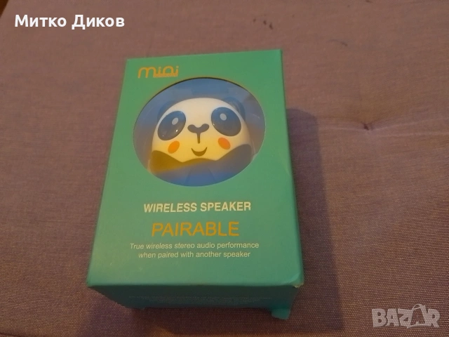 мини безжична Bluetooth тонколона с дизайн на панда. Нова, снимка 6 - Тонколони - 53903699
