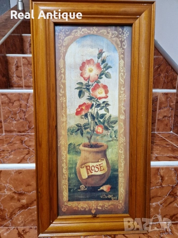 Уникална антикварна авторска майсторска картина масло фазер , снимка 3 - Картини - 53878365