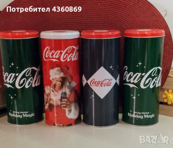 Метални кутии Coca-Cola, снимка 2 - Декорация за дома - 49425219