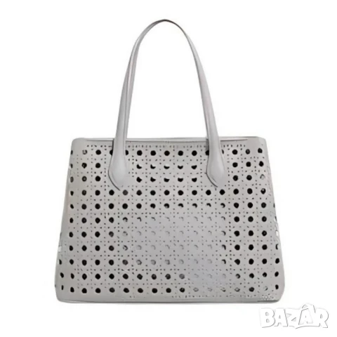Модерна дамска чанта с перфорация, снимка 4 - Чанти - 50642293