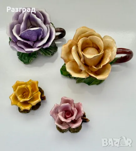  4 бр. ръчно изработени италиански свещници, снимка 3 - Декорация за дома - 49813150