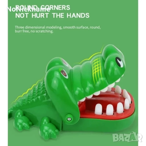 Играчка крокодил, хапещи зъби играчка за облекчаване на стреса, семейни игри, късметлийски игри, снимка 4 - Други - 52610818