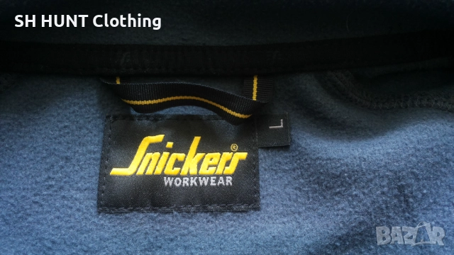 Snickers 8004 37,5 Work Fleece Jacket размер L работна горница W4-156, снимка 14 - Суичъри - 52075948
