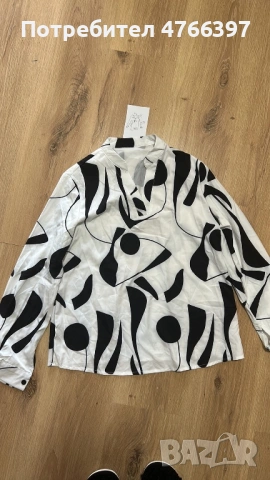 Пролет лято блузка тип риза с дълъг ръкав, снимка 3 - Ризи - 53847420