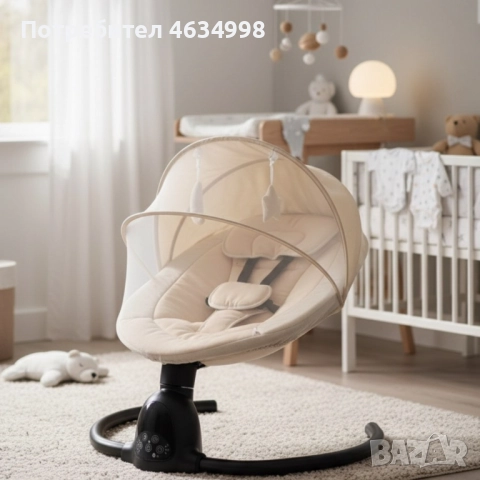 Интелигентен бебешки шезлонг с Bluetooth, снимка 3 - Детски шезлонги - 52223535