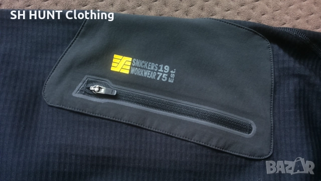 Snickers 9438 Body Mapping Micro Fleece Work Jacket размер XL работна блуза W4-659, снимка 7 - Блузи - 52613996