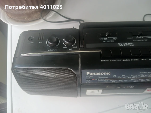 Радиокасетофон panasonic RX-FS400, снимка 4 - Радиокасетофони, транзистори - 51132148