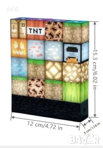 Building Block Lighting Осветени строителни блокове 16 бр, снимка 4 - Други стоки за дома - 47249678