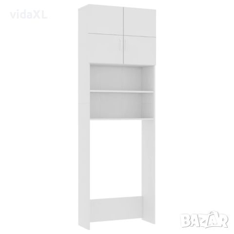 vidaXL Шкаф за пералня, бял, 64x25,5x190 см, инженерно дърво(SKU:800027, снимка 1 - Шкафове - 46105181
