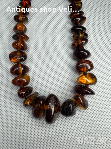 Кехлибарено колие №7054, снимка 5 - Колиета, медальони, синджири - 50694205