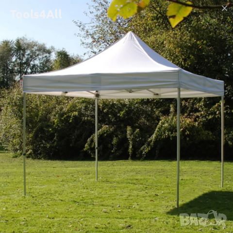 Сгъваема градинска шатра тип "Хармоника" 3x3м, 4 цвята, снимка 5 - Градински мебели, декорация  - 45613829