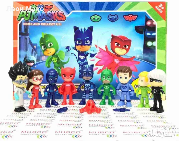 Фигурки Пи Джей маск PJ Masks 9 броя, снимка 1 - Фигурки - 48299897