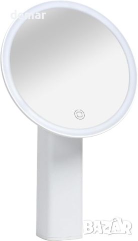 Bauer 62269 Кръгло огледало за гримиране с LED осветление,безжично USB акумулаторно,залепваща основа