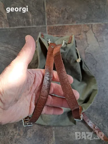 ретро малка брезентова туристическа раница 22/5, снимка 9 - Раници - 49234931