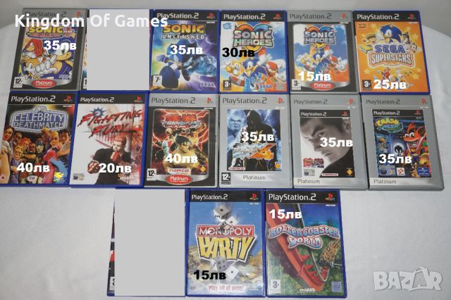 Игри за PS2 Sonic Heroes/Mega Collection Plus/Sonic Unleashed/Celebrity Deathmatch/Tekken 5/Crash