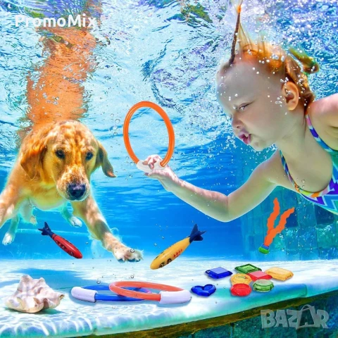Детски водни играчки за гмуркане Wybtbm T02 Pool Toy играчки за басейн за гмуркане дънни играчки 
