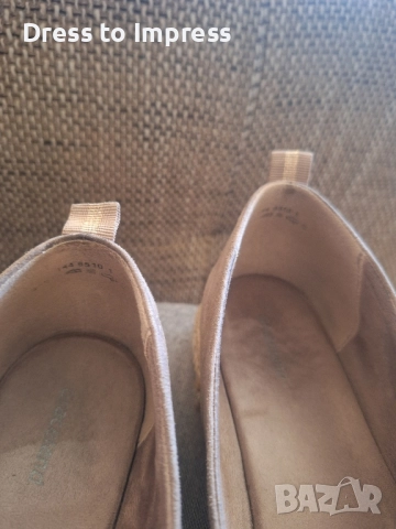 Дамски еспадрили естествен велур 40 Graceland, снимка 3 - Маратонки - 51622780