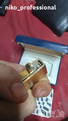 старинна позлатена колекционерска запалка , снимка 5 - Други ценни предмети - 53431347