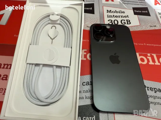 iPhone 16 Pro 256GB black titanium,активиран,неизползван,без зареждания, снимка 8 - Apple iPhone - 49392194