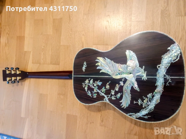 Изцяло солидна лютиерска акустична китара , снимка 6 - Китари - 54288268