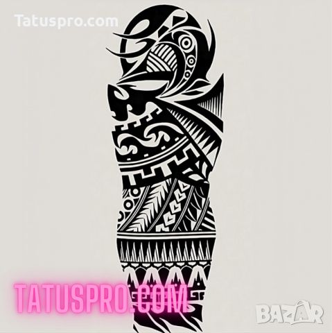 Временна татуировка "Warrior's Spirit" | Бърза доставка | Tatuspro.com, снимка 3 - Други - 45370322