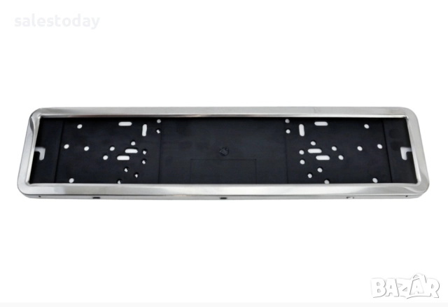 Стойка за регистрационен номер, сив кант, снимка 2 - Аксесоари и консумативи - 52140589