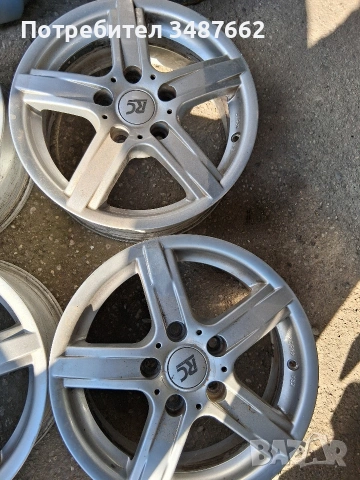 15цола 5 ×112 6J ×15 ет 47 ц.57.1мм , снимка 2 - Гуми и джанти - 54238549