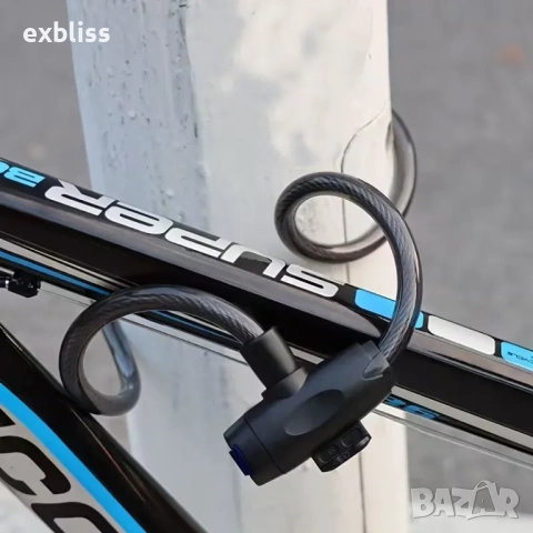 Здраво заключване за колело 86см с водоустойчива ключалка, снимка 4 - Части за велосипеди - 53387813