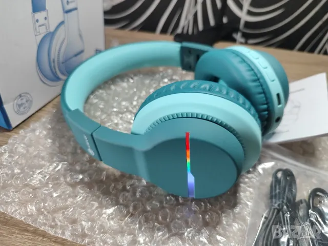 ПРОМО ! iClever RGB Bluetooth безжични слушалки !, снимка 4 - Bluetooth слушалки - 47595035