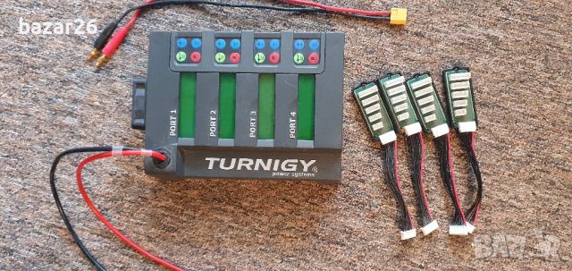 Rc зарядно за батерии Turning   4х6 200w Quad charger цена 90лв, снимка 3 - Оригинални зарядни - 46671149