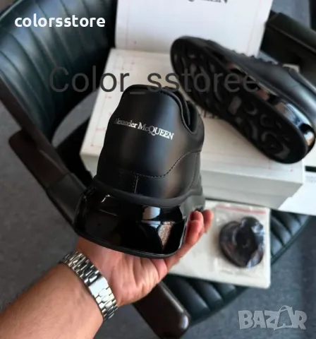 Черни кецове  Alexander McQueen-Br49s, снимка 3 - Кецове - 48804653