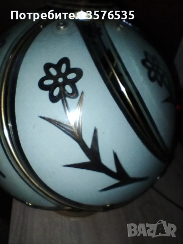 Винтидж сензорна настолна лампа (Touch Lamp) с флорални мотиви, снимка 5 - Настолни лампи - 53515927