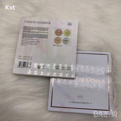 Хайлайтър палитра, снимка 4 - Козметика за лице - 53807073