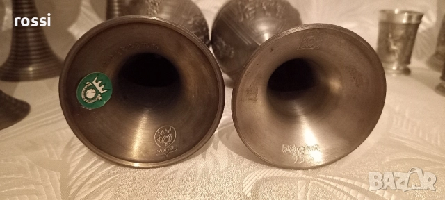 Vintage. Нов. Немски калаен сервиз за вино, ракия. Кана и 6 чаши. , снимка 18 - Антикварни и старинни предмети - 48827866