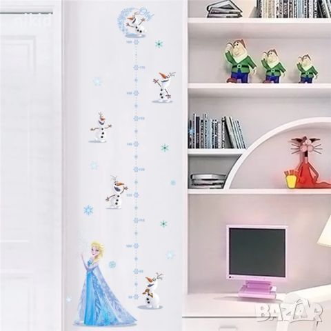 Елза и Олаф Frozen замръзналото кралство метър стена мебел детска стая лепенка самозалепващ , снимка 3 - Други - 45227464