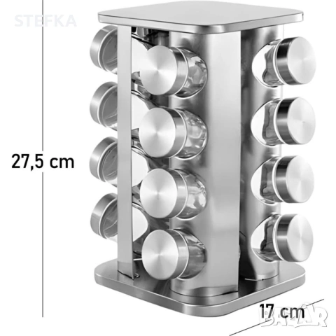 Въртящ органайзер за подправки, снимка 3 - Аксесоари за кухня - 53107629