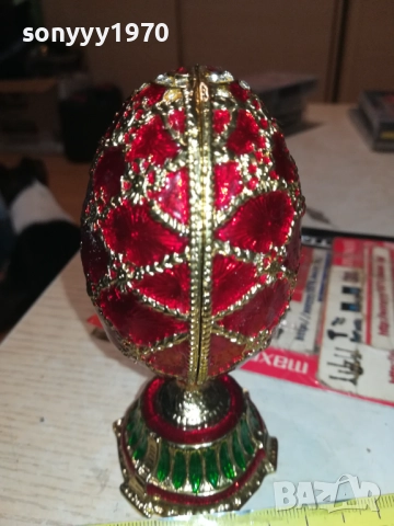 ФАБЕРЖЕ-ЯЙЦЕ МЕД/МЕСИНГ 3108251912, снимка 17 - Антикварни и старинни предмети - 51554498