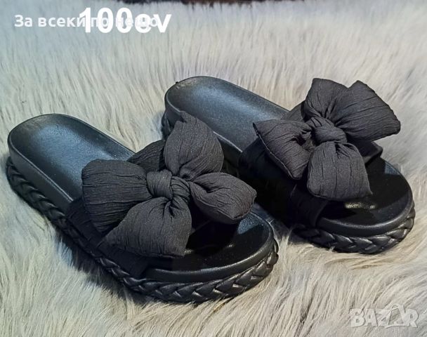 Нежни дамски чехли на лека платформа от 36 до 41 номер - 3 налични цвята, снимка 3 - Чехли - 45918182
