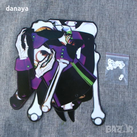 6080 Хелоуин украса за стена сглобяеми скелети 85 см, Хелоуин фигури за парти и декорация, снимка 9 - Декорация за дома - 51795382