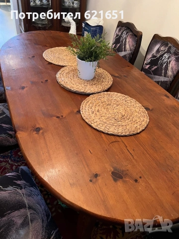 Трапезария маса и 6 стола, снимка 4 - Маси - 53739174