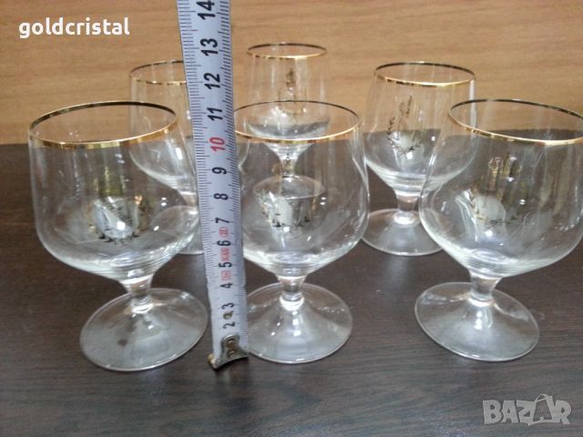 Ретро стъклени чаши за коняк Наполеон , снимка 3 - Антикварни и старинни предмети - 45906325