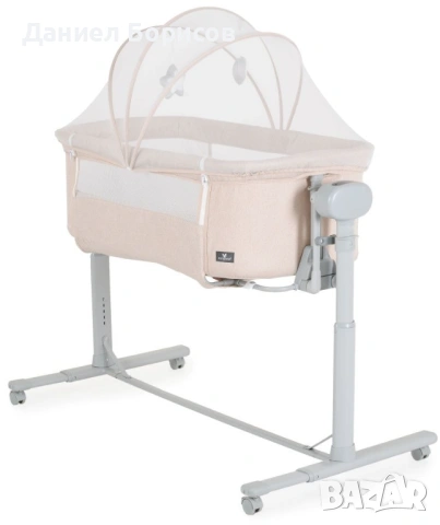 Бебешко легло-люлка C'est la Vie – Стил и комфорт (Бежово), снимка 4 - Кошарки - 53212992