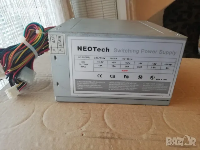 Компютърно захранване NEOTech 400W Switching Power Supply 80mm FAN, снимка 3 - Захранвания и кутии - 47224663