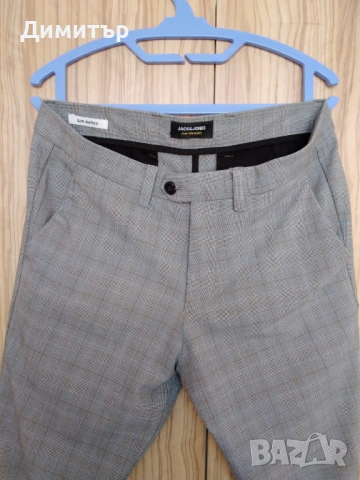Мъжки панталон JACK & JONES slim fit elastan