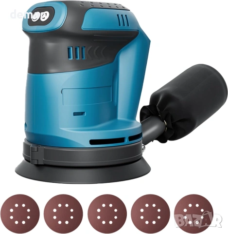 Безжична орбитална шлайфмашина, съвместима с батерии Makita 18V