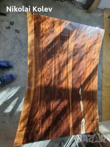 Холна маса от масив орех, снимка 5 - Маси - 52937404