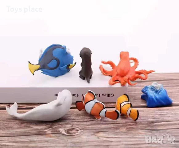 Лот 6бр фигурки за торта Немо, снимка 5 - Фигурки - 50725512