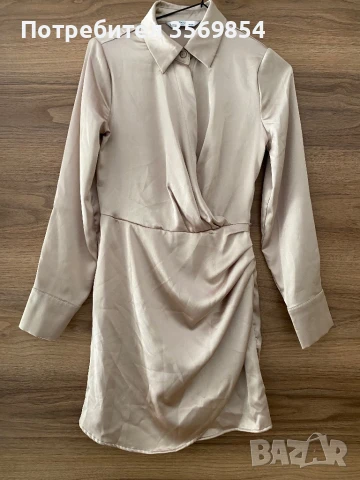 Сатенена рокля, снимка 1