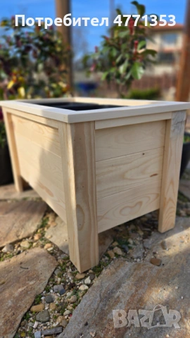 Дървени кашпи/саксии/плантери за двор, градина или тераса, снимка 11 - Саксии и кашпи - 53906114