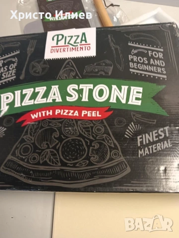 Комплект камък за пица с лопата каменна плоча, снимка 11 - Прибори за хранене, готвене и сервиране - 53589709